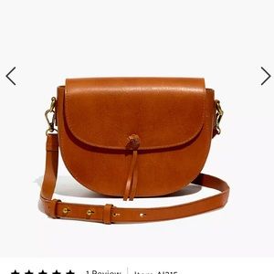 New Madewell The Elsewhere Tie Saddlebag Leather
